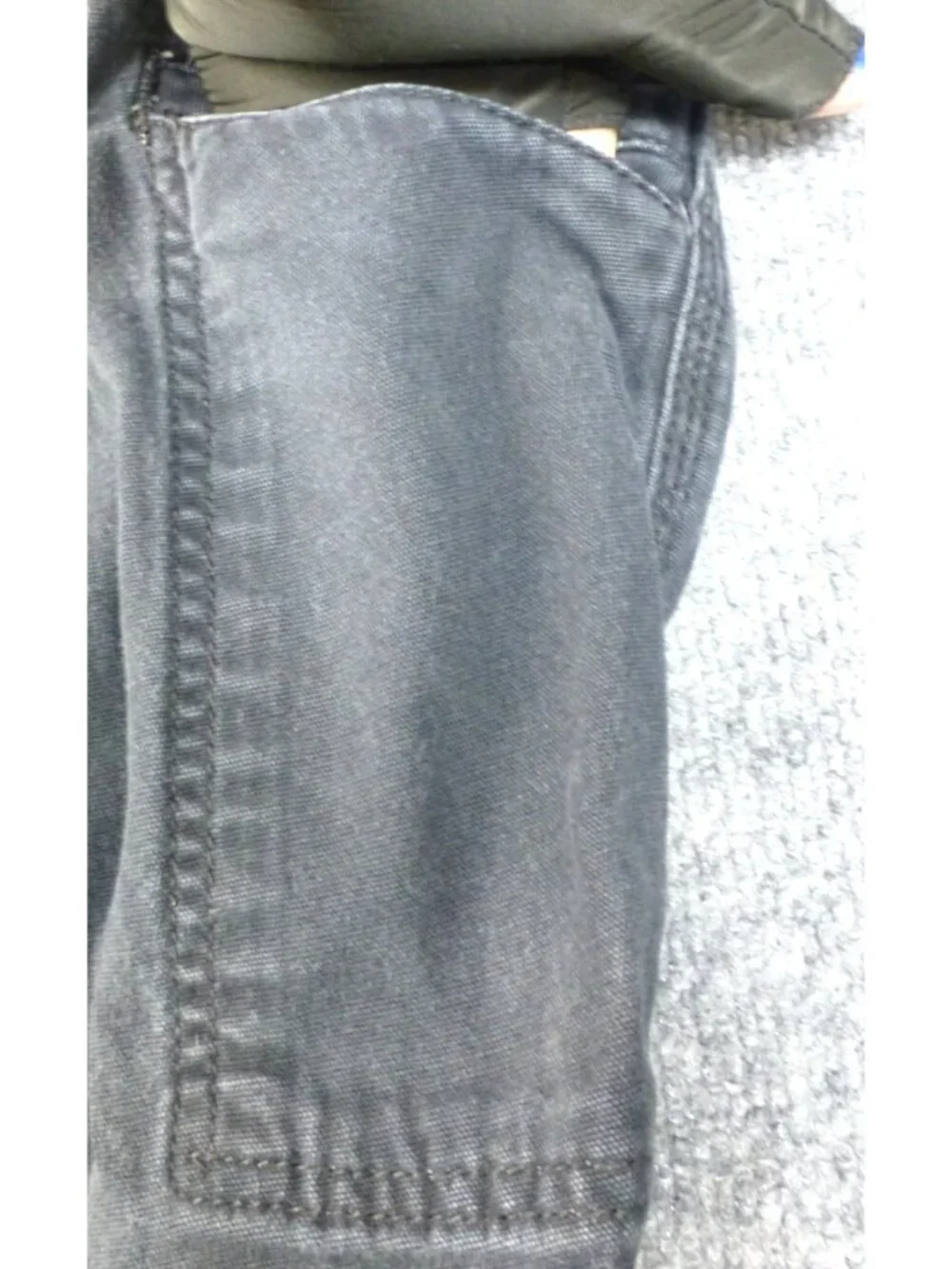 Carhartt Rugged Flex Relaxed Fit Rigby Dungaree Work Pants Mens 48x30 Gray Workw - Picture 12 of 15